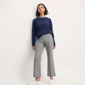 Everlane Gray The Dream Kick Flare Ankle Trouser Pants in Large - Comfy Neutral